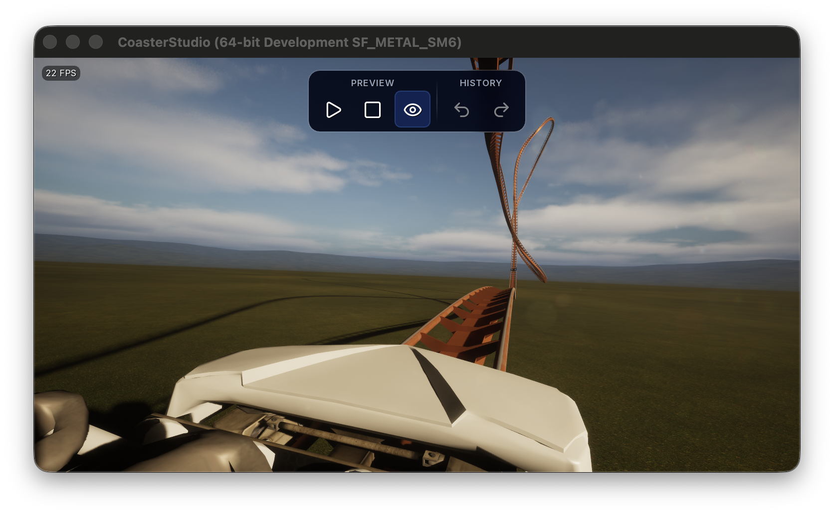 Hybris ridden in the Unreal Engine 5 host